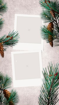 Festive blank Christmas mobile wallpaper