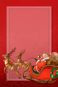 Christmas vintage frame design vector