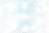 White mistletoe frame on blue background vector