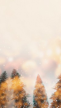 Christmas trees mobile phone wallpaper