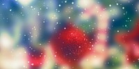 Blurry Christmas tree ornaments background
