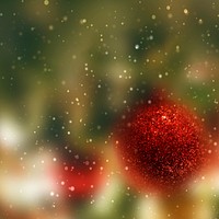 Blurry Christmas tree ornaments background