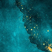 Gold splatter on dark blue texture background illustration
