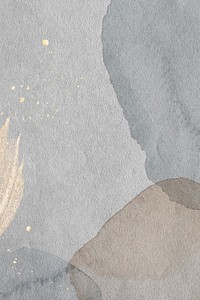 Gold splatter on watercolor background illustration