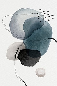 Colorful abstract watercolor circles design illustration