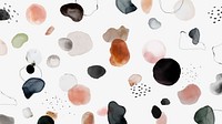 Colorful watercolor stain badge set background vector