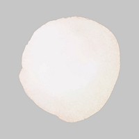 White watercolor stain circle on a gray background vector