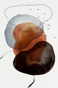 Colorful abstract watercolor circles design illustration