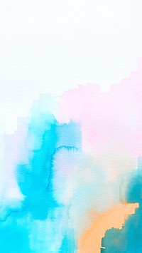 Abstract colorful watercolor stain texture mobile phone wallpaper