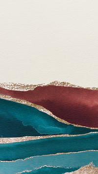 Shimmering teal and brown on white paper mobile phone wallpaper