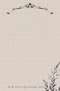Gray tartflower on grid background illustration