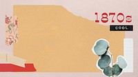 Vintage pastel collage style banner template