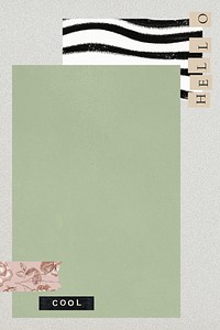 Vintage collage background illustration