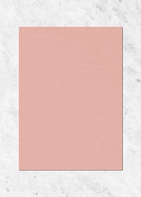 Pink paper on a marble background