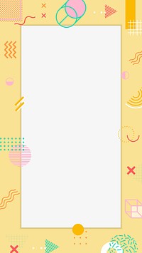 Funky tone Memphis Facebook story background vector