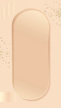 Rose gold Memphis Facebook story background vector
