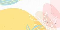 Abstract pastel Memphis twitter ads background