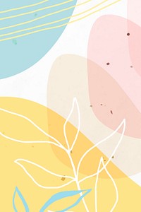 Abstract pastel Memphis patterned background vector