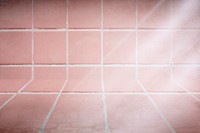 Pastel pink tiles patterned product background