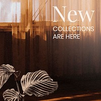 New collections are here template vector
