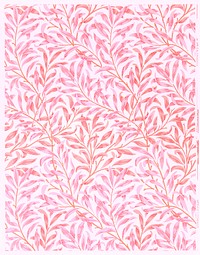 Willow wallpaper pattern, remix from original illustration by William Morris