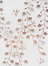 Cherry blossom vintage illustration vector, remix from original artwork.