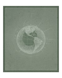 Definition of a planet vintage illustration wall art print and poster design remix from original artwork.