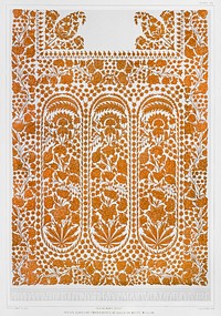 Indian ethnic pattern vintage illustration, remix from original artwork of Sir Matthew Digby Wyatt. 