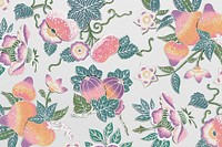 Pink floral patterned background design