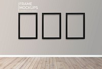 Black frame against a wall