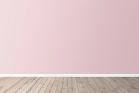 Pink blank concrete wall mockup