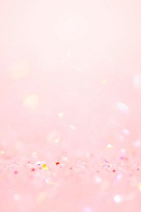 Light pink glitter confetti bokeh background vector