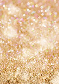 Gold glitter bokeh background