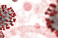 Coronavirus cells background illustration