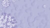 Purple infectious coronavirus outbreak social banner