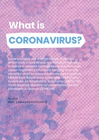 What is coronavirus social template