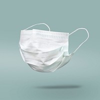 Surgical mask to prevent coronavirus infection mockup