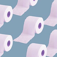 Tissue paper rolls patterned background illustration