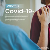 What is COVID-19? social template source WHO vector