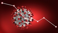 Economic impact and decrease due to coronavirus pandemic background