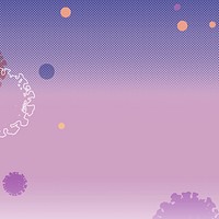 Purple coronavirus background illustration