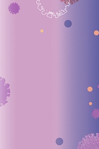 Purple coronavirus background illustration