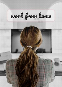 Woman working from home during coronavirus pandemic