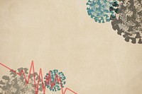 Coronavirus finance impact background illustration