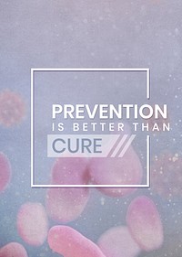 Prevention is better than cure poster template mockup