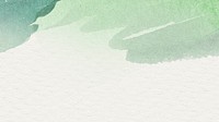 Green watercolor on a beige background illustration