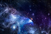 Galaxy in space textured background