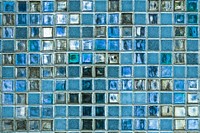 Blueish tiles textured background