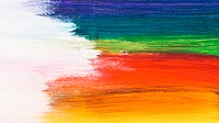 Rainbow desktop wallpaper, aesthetic watercolor HD background