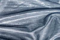 Silver metallic fabric textured background